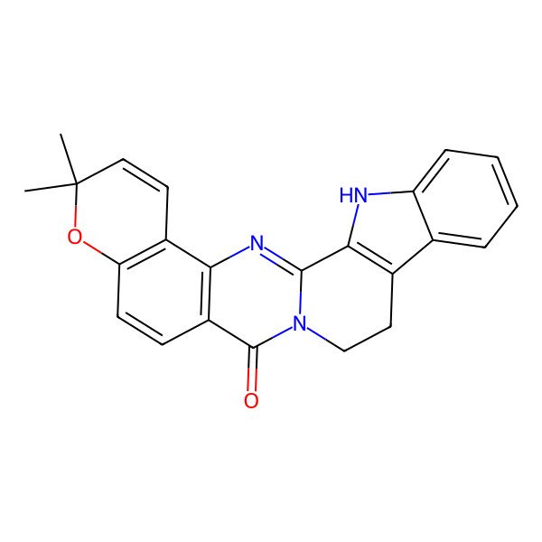 2D Structure of 7,7-Dimethyl-8-oxa-2,14,24-triazahexacyclo[12.11.0.03,12.04,9.017,25.018,23]pentacosa-1,3(12),4(9),5,10,17(25),18,20,22-nonaen-13-one