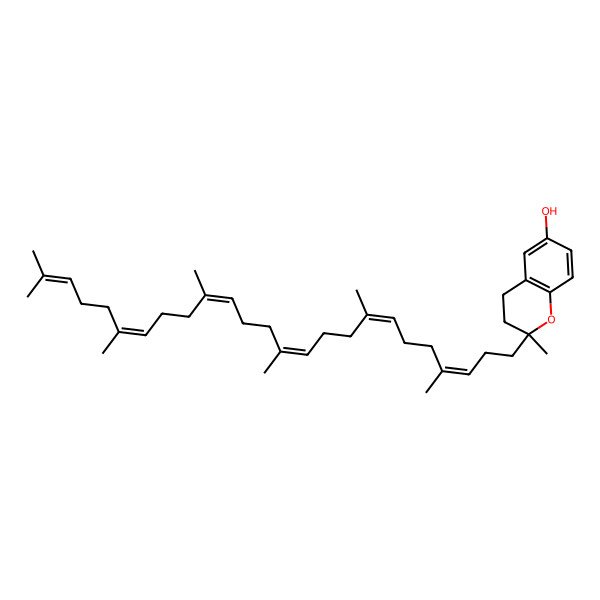 2D Structure of (2R)-2-[(3E,7E,11E,15E,19E)-4,8,12,16,20,24-hexamethylpentacosa-3,7,11,15,19,23-hexaenyl]-2-methyl-3,4-dihydrochromen-6-ol