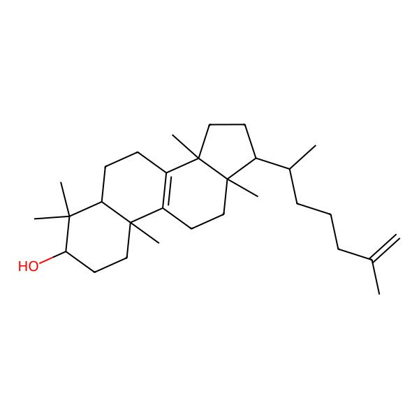 2D Structure of (3S,5R,10S,13R,14R,17R)-4,4,10,13,14-pentamethyl-17-[(2R)-6-methylhept-6-en-2-yl]-2,3,5,6,7,11,12,15,16,17-decahydro-1H-cyclopenta[a]phenanthren-3-ol