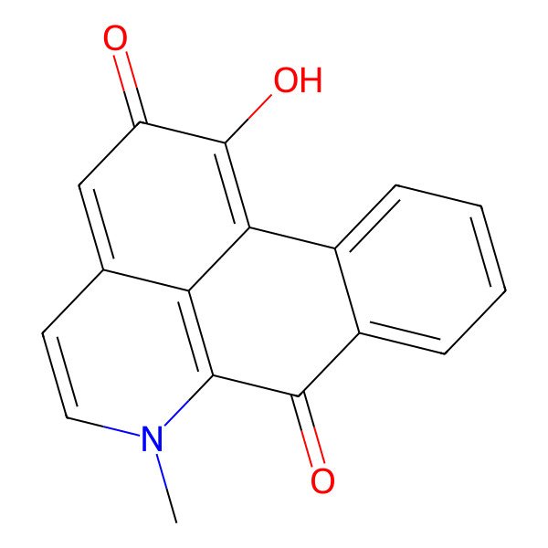 2D Structure of 16-Hydroxy-10-methyl-10-azatetracyclo[7.7.1.02,7.013,17]heptadeca-1(16),2,4,6,9(17),11,13-heptaene-8,15-dione