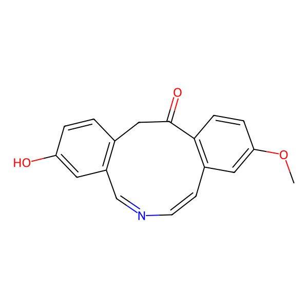 2D Structure of (7E)-3-hydroxy-10-methoxy-14H-benzo[e][2]benzazecin-13-one