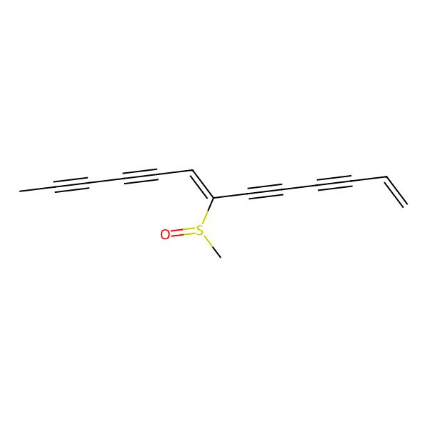 2D Structure of (7E)-7-[(R)-methylsulfinyl]trideca-1,7-dien-3,5,9,11-tetrayne