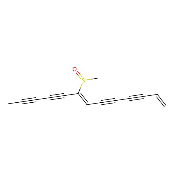 2D Structure of (7E)-8-[(R)-methylsulfinyl]trideca-1,7-dien-3,5,9,11-tetrayne