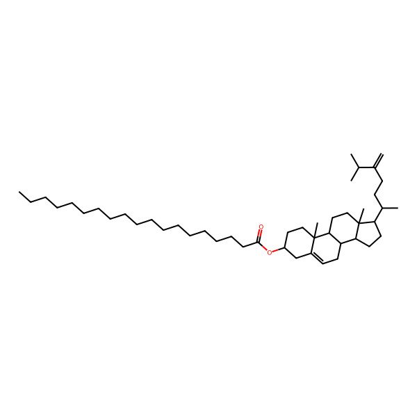 2D Structure of [10,13-dimethyl-17-(6-methyl-5-methylideneheptan-2-yl)-2,3,4,7,8,9,11,12,14,15,16,17-dodecahydro-1H-cyclopenta[a]phenanthren-3-yl] nonadecanoate
