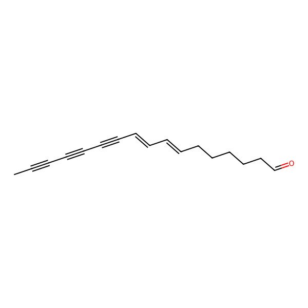 2D Structure of (7E,9E)-heptadeca-7,9-dien-11,13,15-triynal
