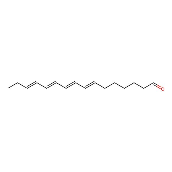 2D Structure of (7E,9E,11E,13E)-hexadeca-7,9,11,13-tetraenal