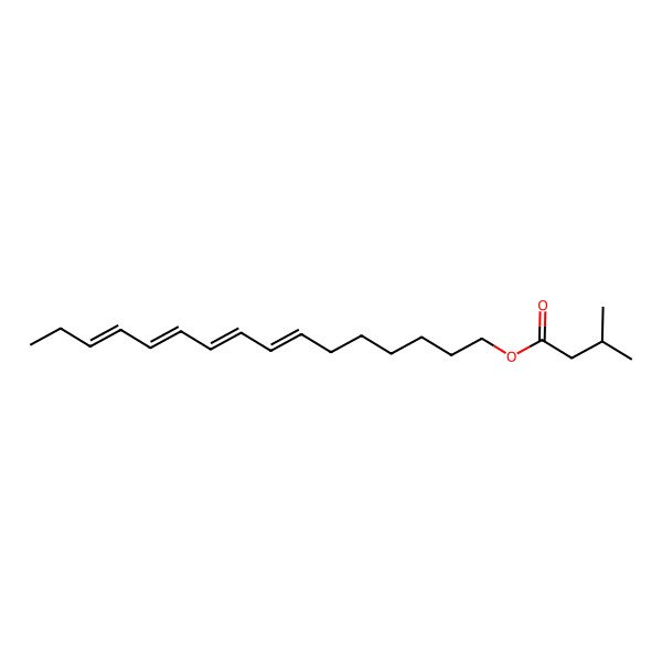 2D Structure of [(7E,9E,11E,13E)-hexadeca-7,9,11,13-tetraenyl] 3-methylbutanoate