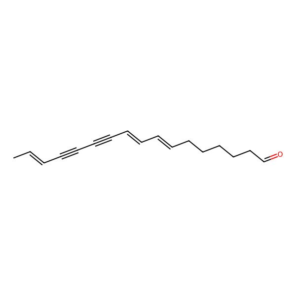 2D Structure of (7E,9E,15E)-heptadeca-7,9,15-trien-11,13-diynal