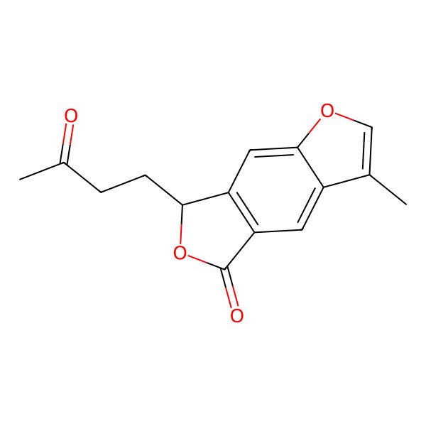 2D Structure of (7R)-3-methyl-7-(3-oxobutyl)-7H-furo[3,4-f][1]benzofuran-5-one