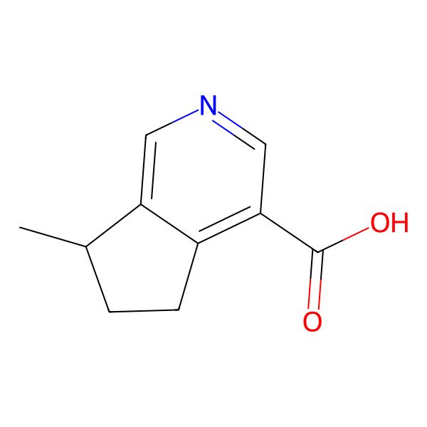 2D Structure of (7R)-6,7-Dihydro-7-methyl-5H-cyclopenta[c]pyridine-4-carboxylic acid