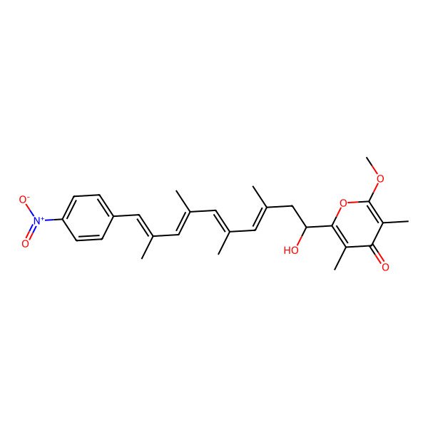 2D Structure of (7R)-7-hydroxydeoxyspectinabilin