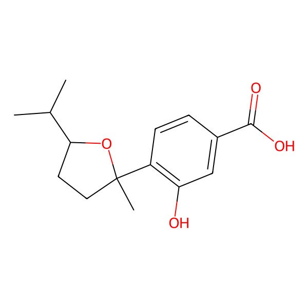 2D Structure of (7R,10S)-7,10-epoxysydonic acid