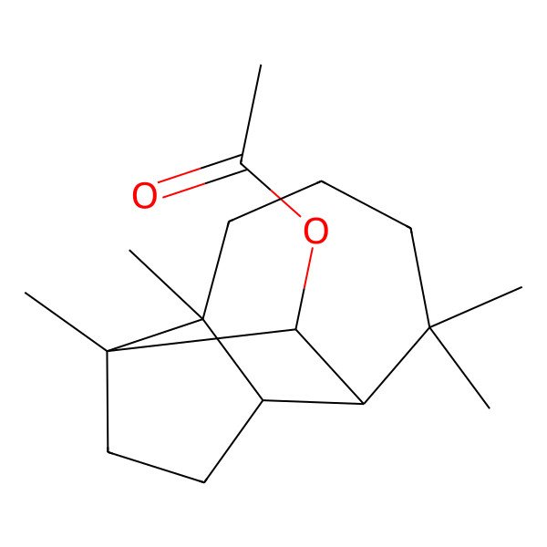 2D Structure of [(7R,8R,9S)-2,6,6,9-tetramethyl-8-tricyclo[5.4.0.02,9]undecanyl] acetate