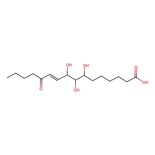 2D Structure of (7R,8R,9S)-7,8,9-trihydroxy-12-oxohexadec-10-enoic acid