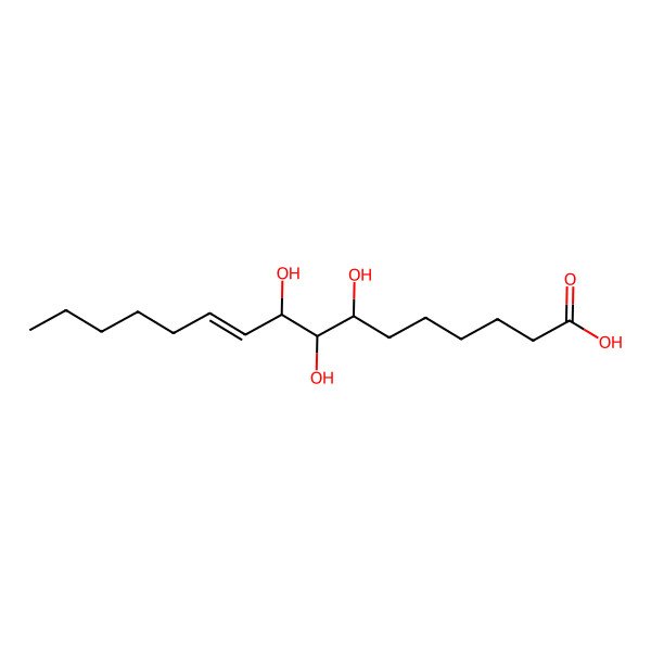 2D Structure of (7R,8R,9S)-7,8,9-trihydroxyhexadec-10-enoic acid