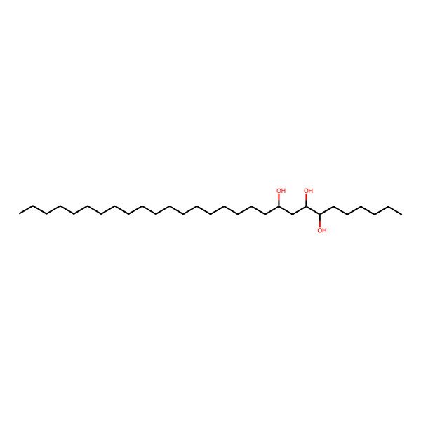 2D Structure of (7R,8S,10S)-nonacosane-7,8,10-triol
