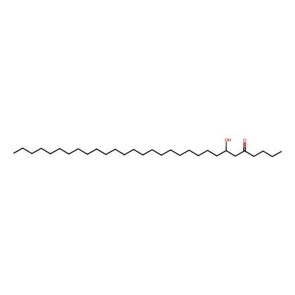 2D Structure of (7S)-7-hydroxytriacontan-5-one