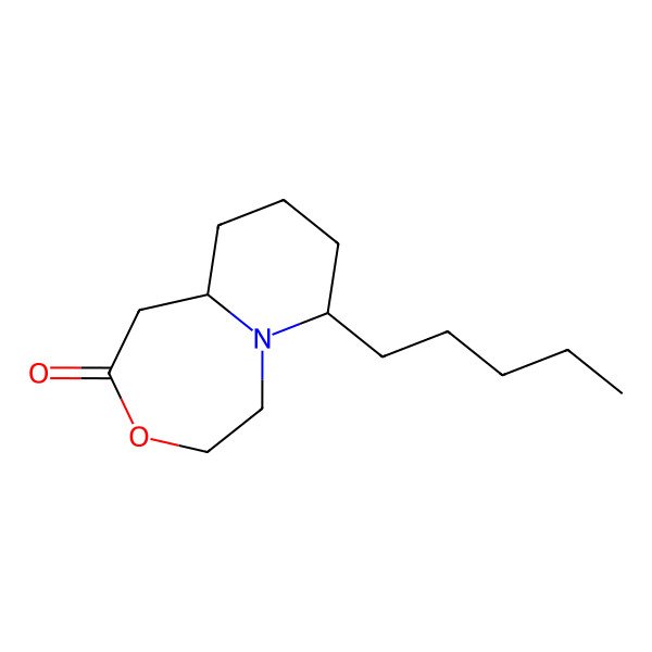 2D Structure of (7S,10aR)-7-pentyl-1,4,5,7,8,9,10,10a-octahydropyrido[1,2-d][1,4]oxazepin-2-one