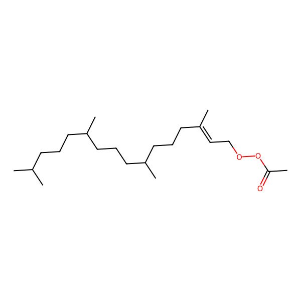2D Structure of [(7S,11S)-3,7,11,15-tetramethylhexadec-2-enyl] ethaneperoxoate