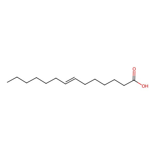 2D Structure of 7Z-tetradecenoic acid