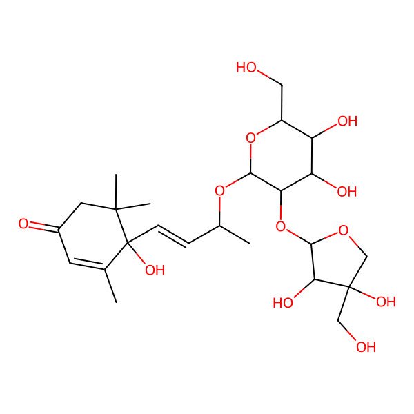 2D Structure of 7Z-Trifostigmanoside I