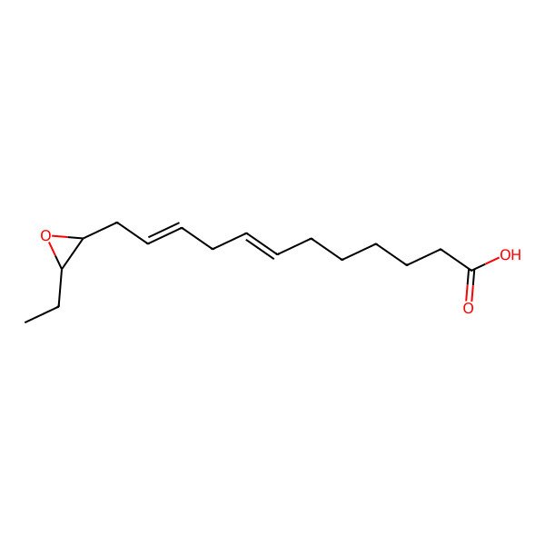 2D Structure of (7Z,10Z)-12-[(2S,3R)-3-ethyloxiran-2-yl]dodeca-7,10-dienoic acid