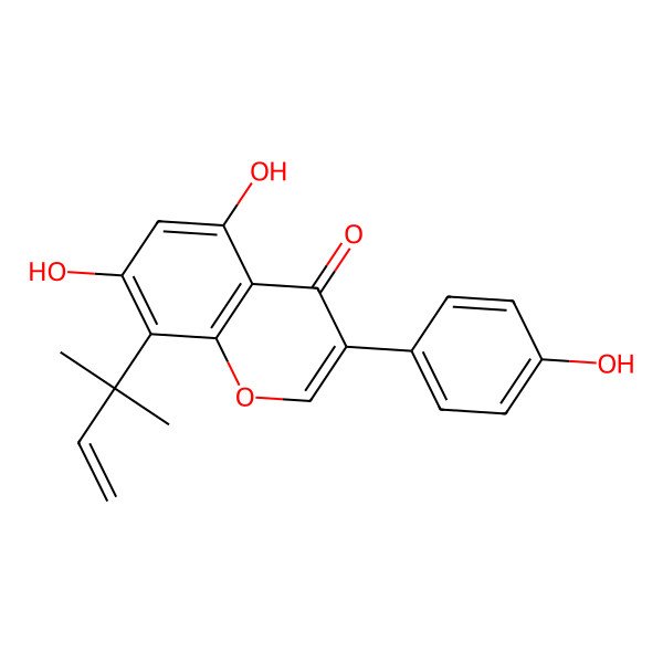 2D Structure of 8-(1,1-Dimethylallyl)genistein