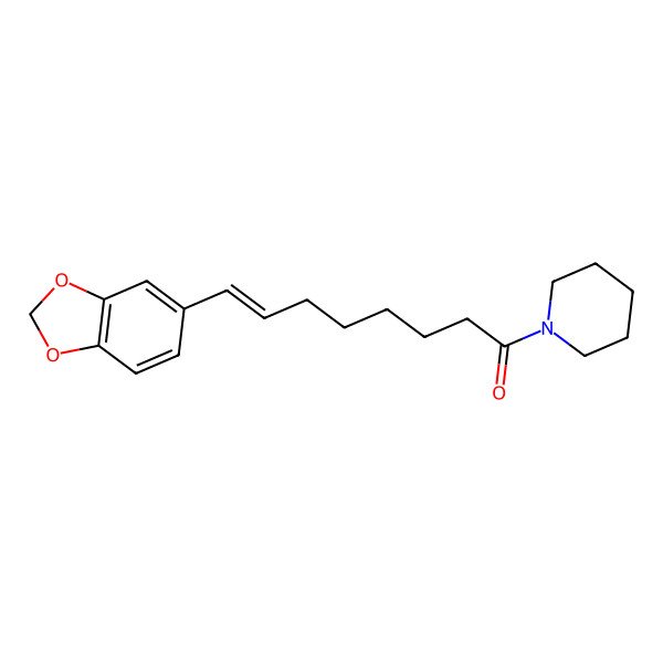 2D Structure of 8-(1,3-Benzodioxol-5-yl)-1-piperidin-1-yloct-7-en-1-one