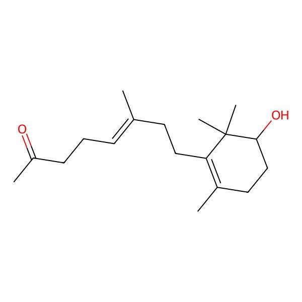 2D Structure of 8-(5-Hydroxy-2,6,6-trimethylcyclohexen-1-yl)-6-methyloct-5-en-2-one