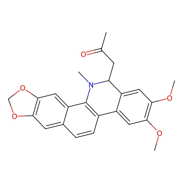 2D Structure of 8-Acetonyl-dihydronitidine