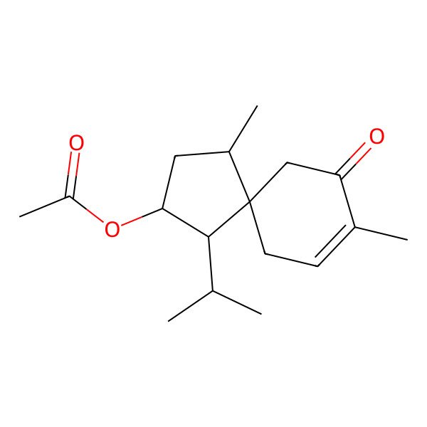 2D Structure of 8-Acetoxy-4-acoren-3-one