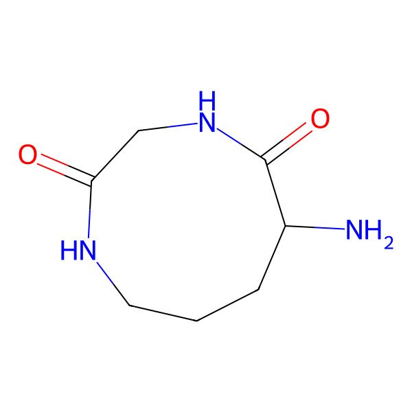 2D Structure of 8-Amino-[1,4]diazonane-2,5-dione