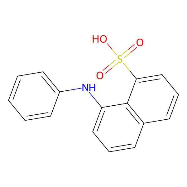 2D Structure of 8-Anilino-1-naphthalenesulfonic acid