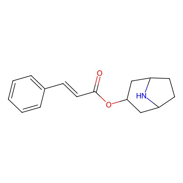 2D Structure of 8-Azabicyclo[3.2.1]octan-3-yl 3-phenylprop-2-enoate