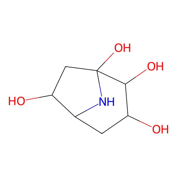 2D Structure of 8-Azabicyclo[3.2.1]octane-1,2,3,6-tetraol