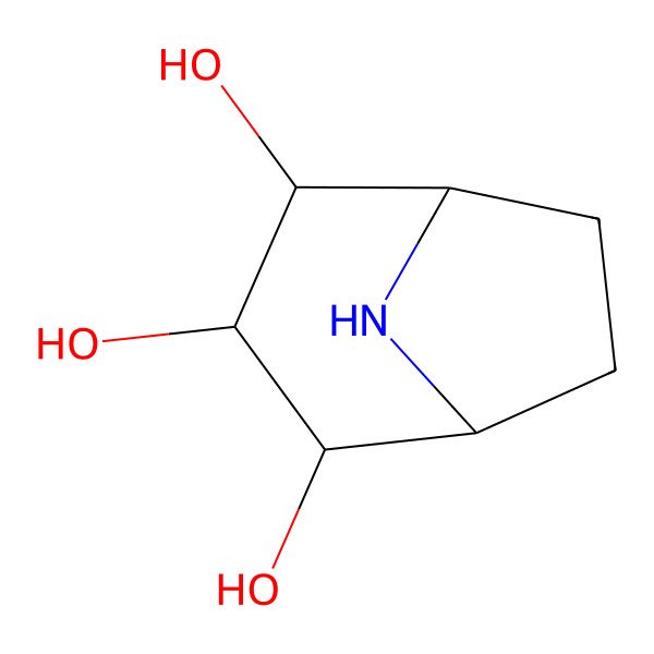 2D Structure of 8-Azabicyclo[3.2.1]octane-2,3,4-triol