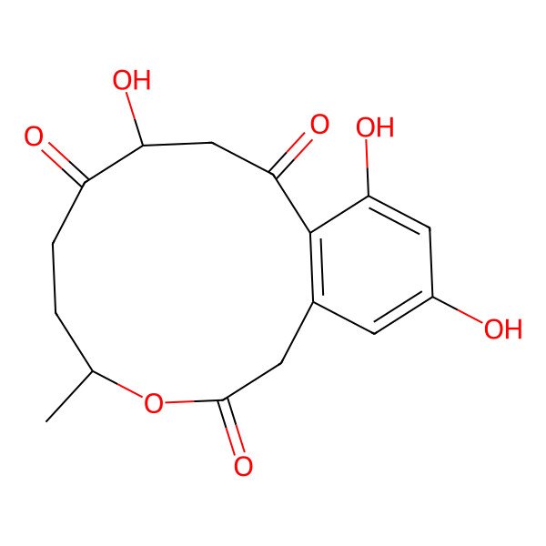 2D Structure of 8-beta-Hydroxy-oxocurvularin