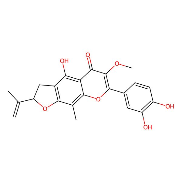 2D Structure of 8-C-Methylvelloquercetin 3-methyl ether