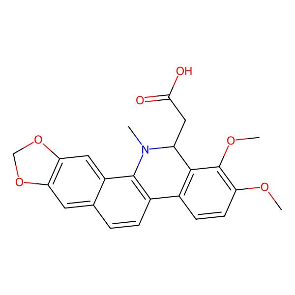 2D Structure of 8-Carboxymethyldihydrochelerythrine