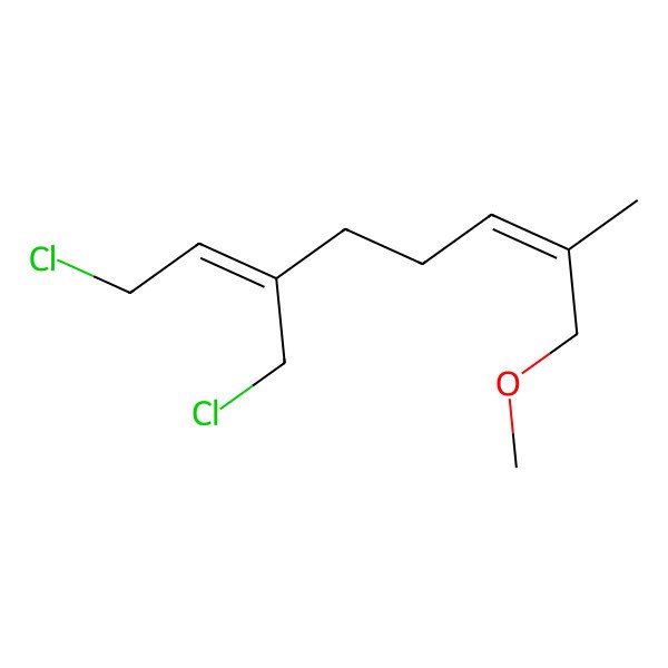 2D Structure of 8-Chloro-6-(chloromethyl)-1-methoxy-2-methylocta-2,6-diene