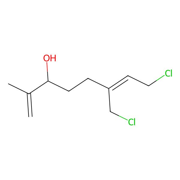 2D Structure of 8-Chloro-6-(chloromethyl)-2-methylocta-1,6-dien-3-ol