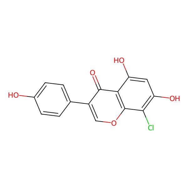 2D Structure of 8-Chlorogenistein