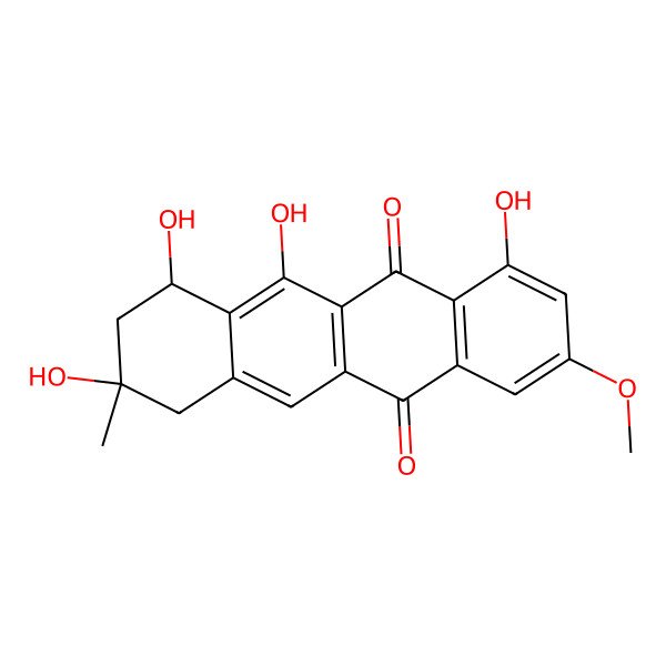 2D Structure of 8-Demethoxy-10-deoxysteffimycinone