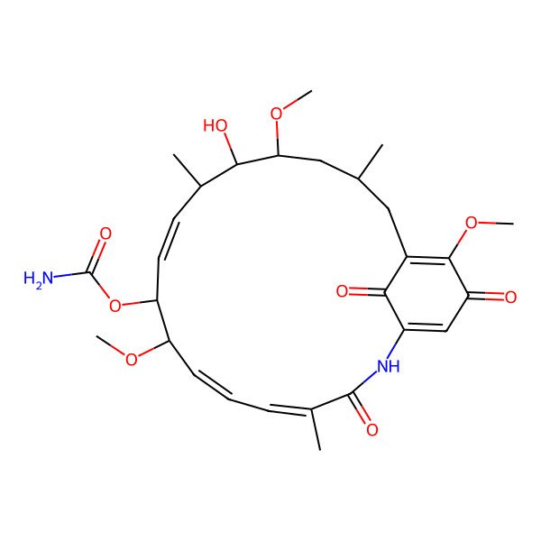 2D Structure of 8-Demethylgeldanamycin