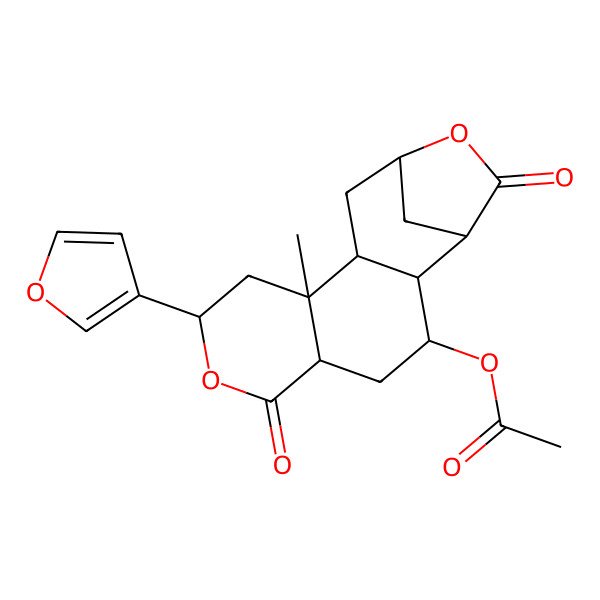 2D Structure of 8-epidiosbulbin E acetate