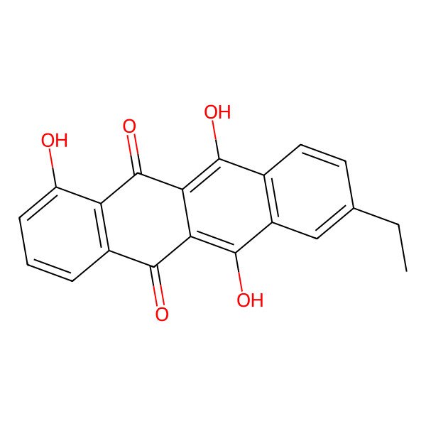 2D Structure of Bisanhydro-Gamma-Rhodomycinone
