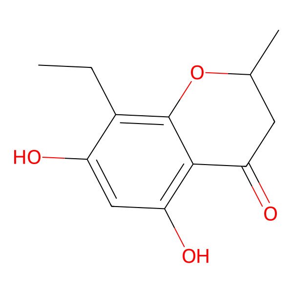 2D Structure of 8-Ethyl-5,7-dihydroxy-2-methyl-4-chromanone