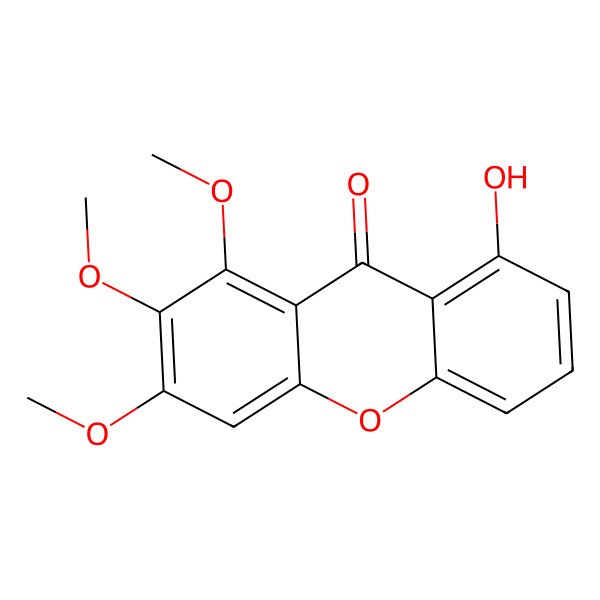 2D Structure of 8-Hydroxy-1,2,3-trimethoxyxanthen-9-one 2D Structure of 8-Hydroxy-1,2,3-trimethoxyxanthen-9-one