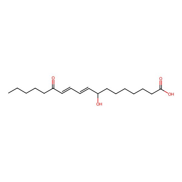 2D Structure of 8-hydroxy-13-oxo-9E,11E-octa-decadienoic acid