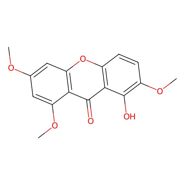 2D Structure of 8-Hydroxy-1,3,7-trimethoxyxanthon 2D Structure of 8-Hydroxy-1,3,7-trimethoxyxanthon